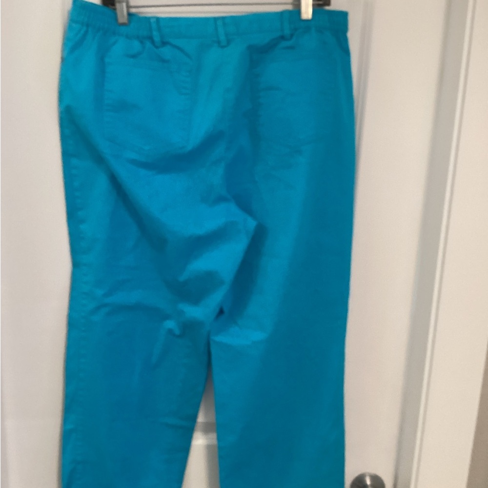 Ruby Rd. Vibrant Teal Cropped Pants - Picture 2 of 2